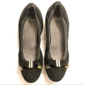 Stuart Weitzman Suede Low Wedges